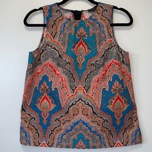 J.CREW paisley print cotton tank